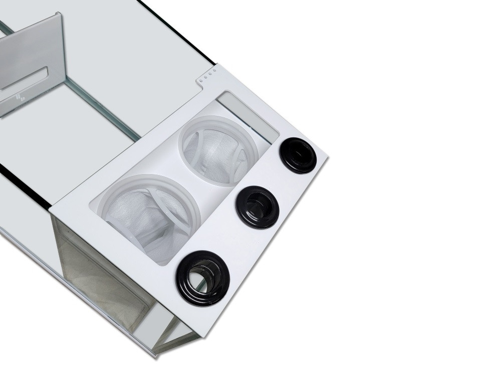 PRO 48" Rimless Glass Sump - White *LOCAL ONLY, NO OUT OF STATE SHIPPING/Price Match Guarantee*