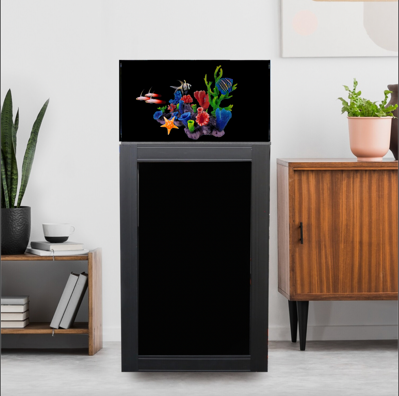 15 Gallon "Salt Water Fish W/Artificial Decor" Aquarium Complete Set Up (LOCAL ONLY, NO OUT OF STATE*)