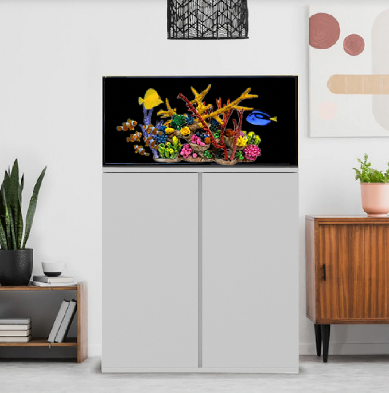 31 Gallon "Salt Water Fish W/Artificial Decor" Aquarium Complete Set Up (LOCAL ONLY, NO OUT OF STATE*)
