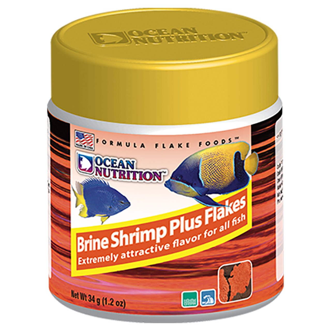 Ocean Nutrition Brine Shrimp Plus Flakes