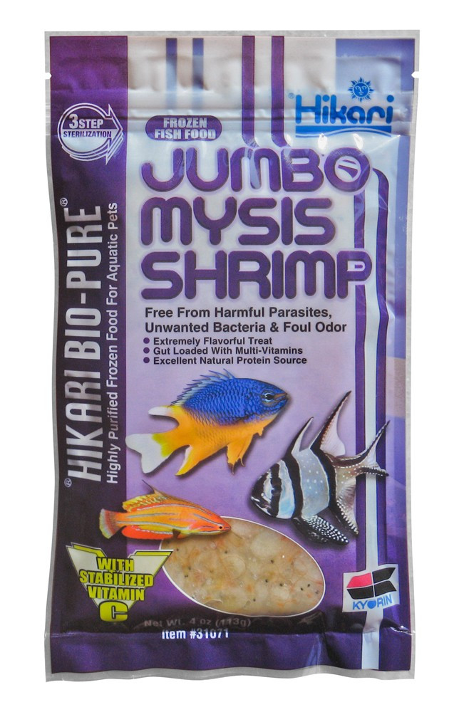 Hikari Bio-Pure Frozen Mysis Shrimp Fish Food Flat Pack 4 oz *LOCAL ONLY, NO OUT OF STATE SHIPPING*