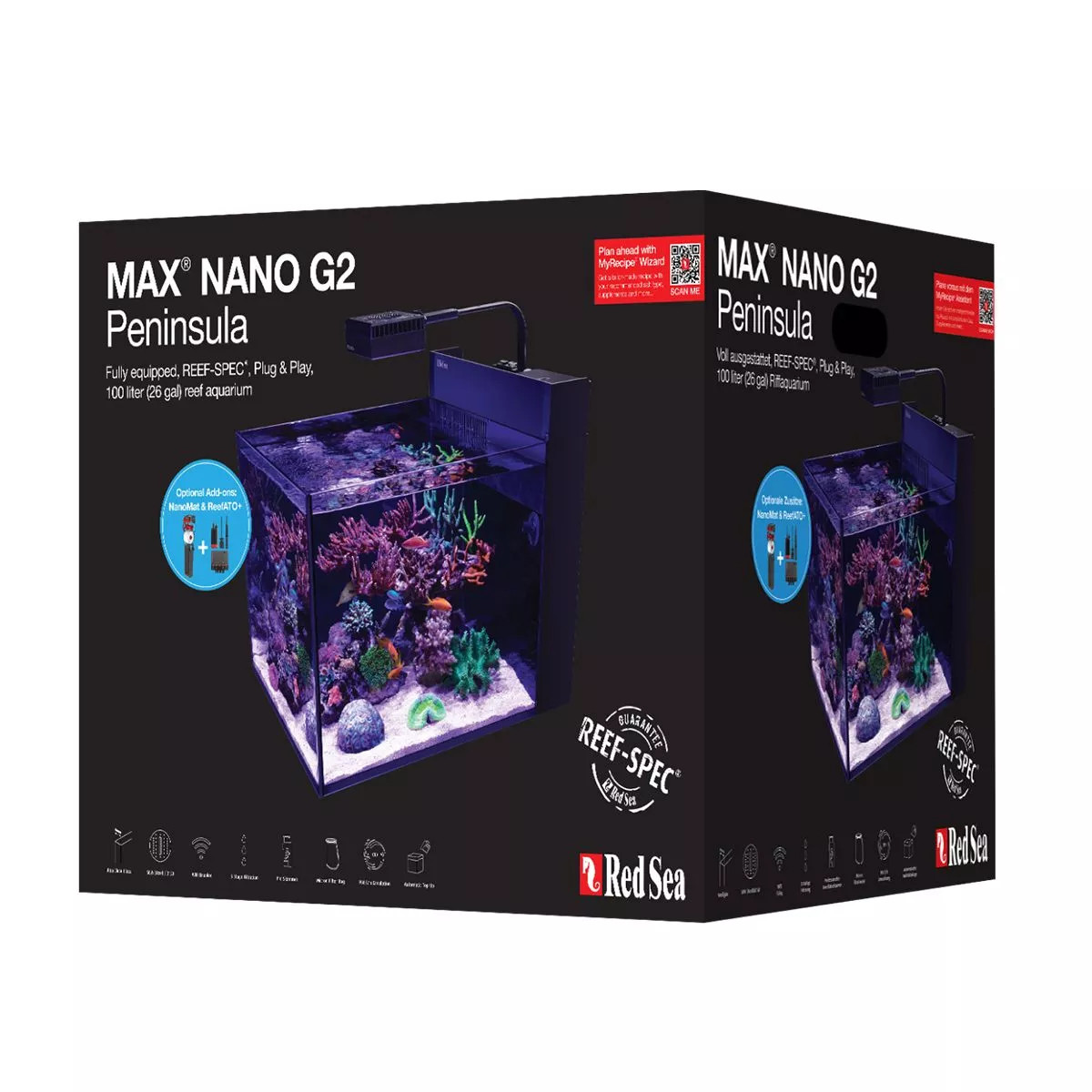 Red Sea Max NANO G2 Peninsula Complete Reef System (26 Gallon)