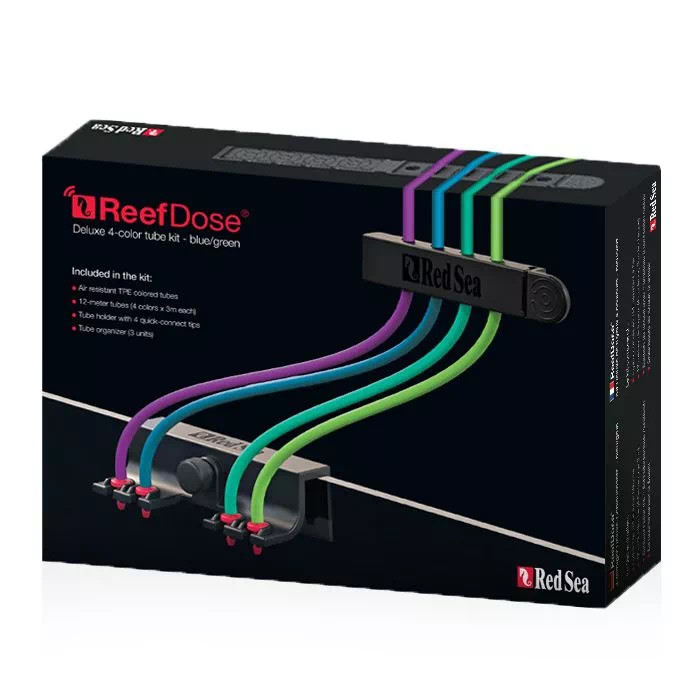 Red Sea ReefDose Deluxe 4-Color Tube Kit (Blue/Green)