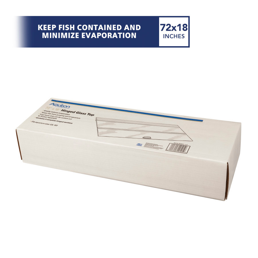 Aqueon Hinged Glass Tops Standard 1-piece, 1ea/72 X 18 in *LOCAL ONLY, NO OUT OF STATE SHIPPING*