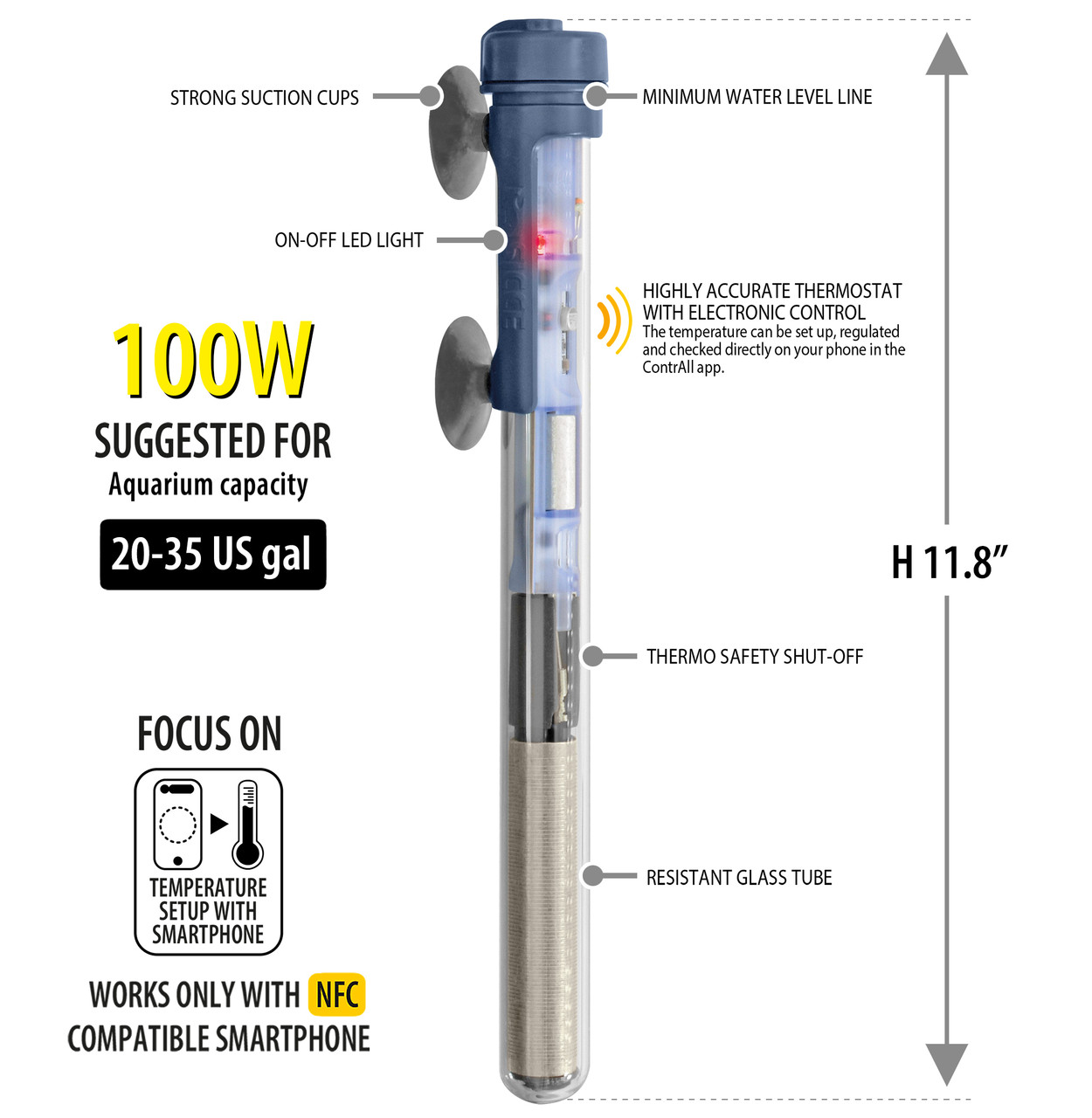 Sicce SCUBA ContactLess Submersible Heater