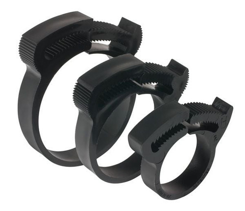 Plastic Snapper Hose Clamp BLACK