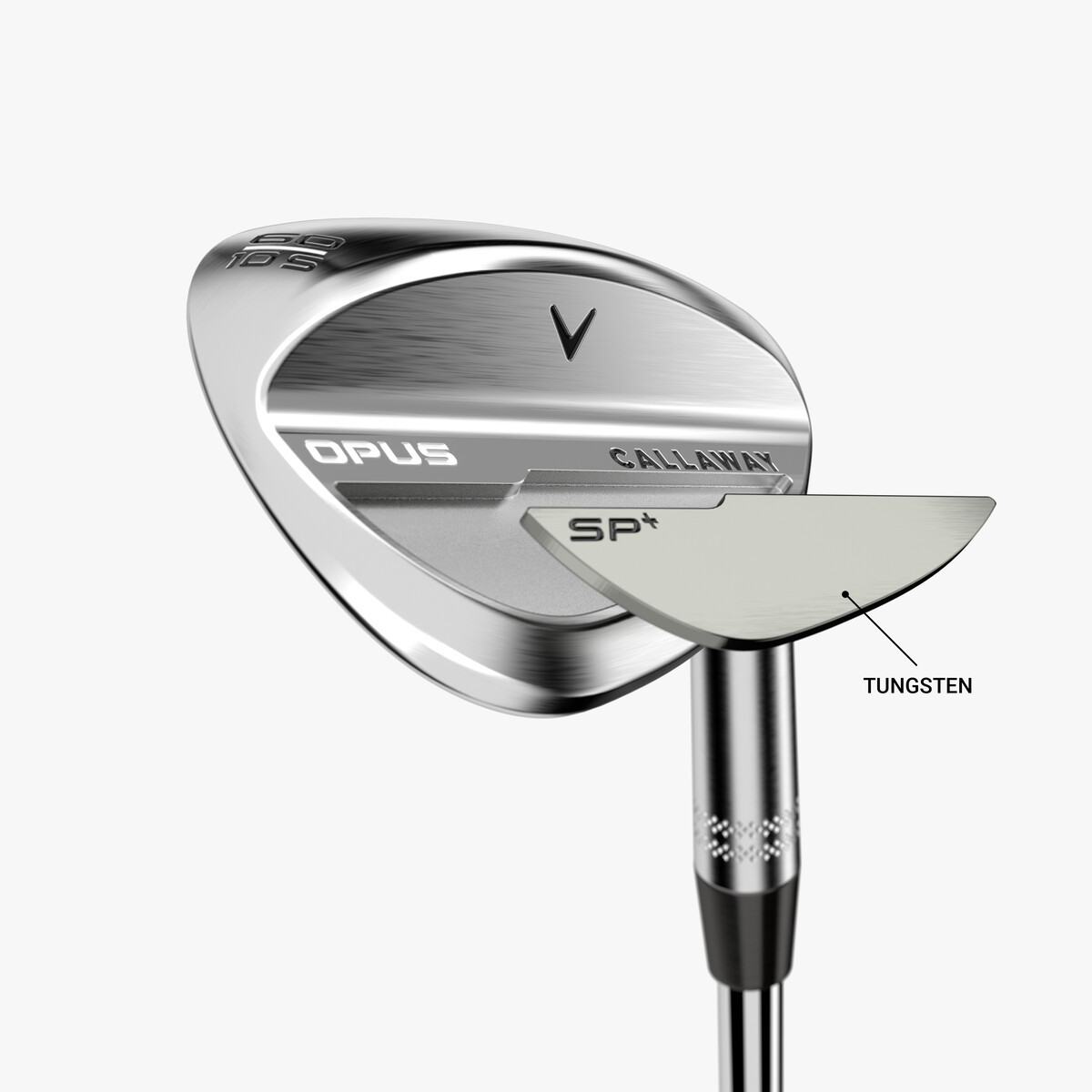 Callaway Opus SP+ Chrome Wedge | Spin Pocket True Temper Gold