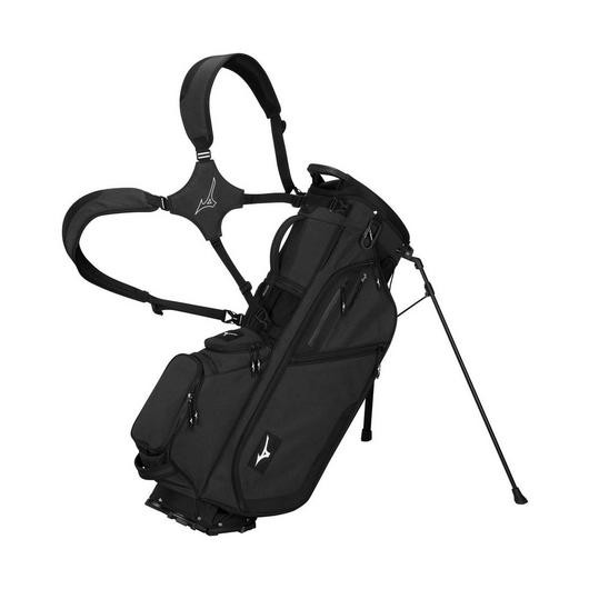 【Mizuno】ミズノ スタンドバッグ 黒 BR-D4 CB Mizuno BR-D4 Stand Golf Bag | 6-Way Divider, 10 Pockets, Customizable