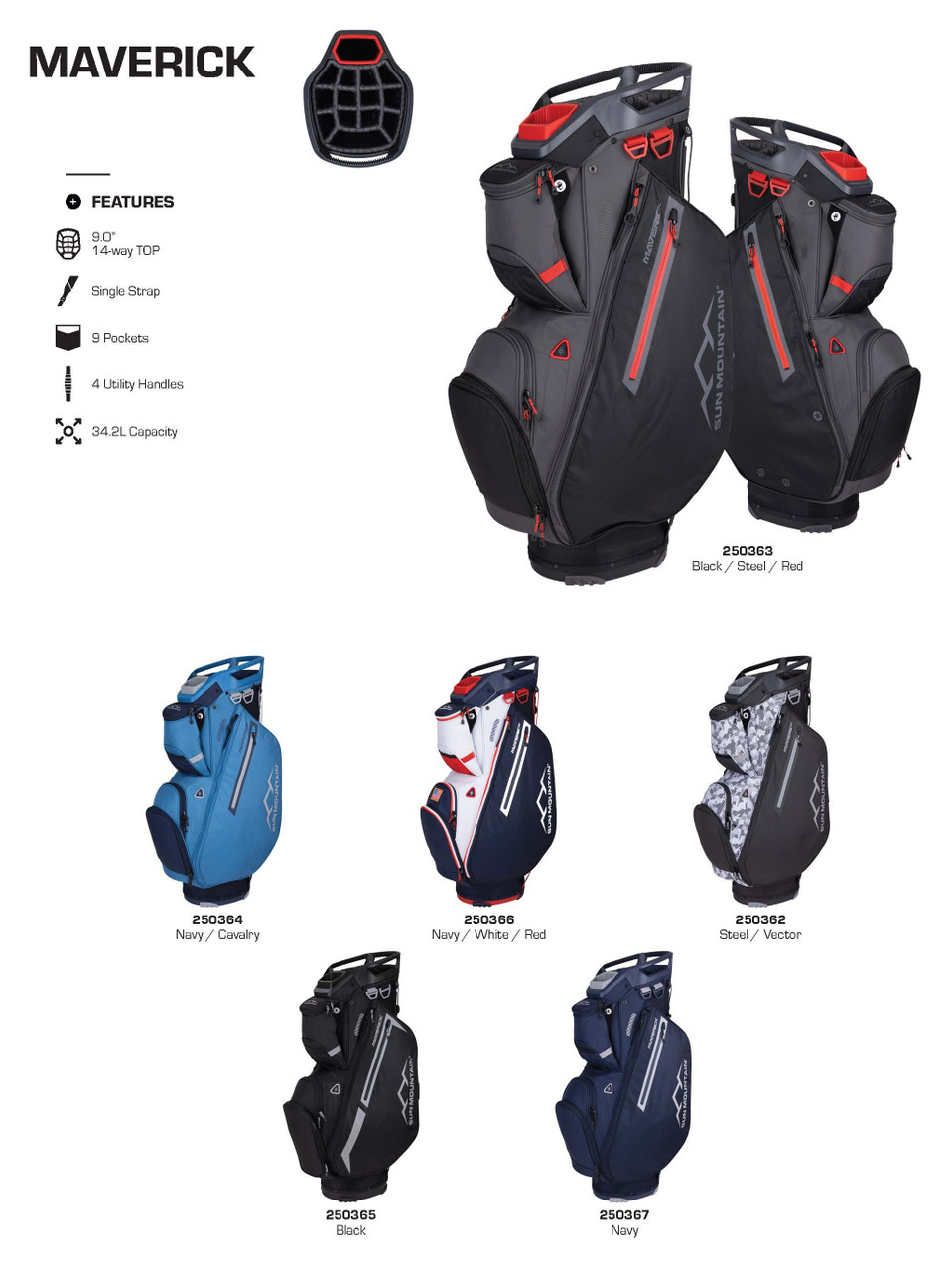 Sun Mountain Maverick Cart Bag