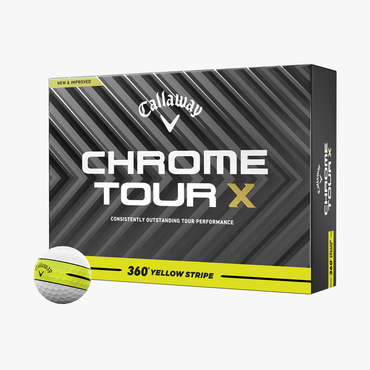 Chrome Tour X Golf Balls | Premium Urethane Cover, Hyper Fast Core