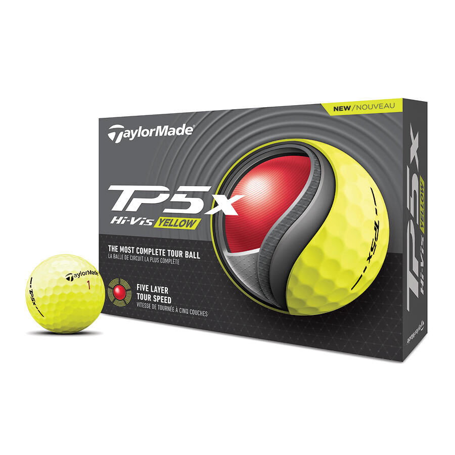 TaylorMade TP5 & TP5x Golf Balls - Five-Layer Tour Performance 