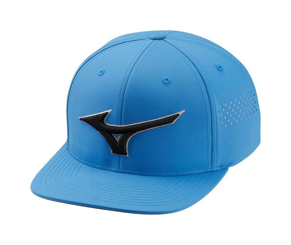 Mizuno Tour Flat Snapback Golf Hat | Breathable Flat Bill Cap