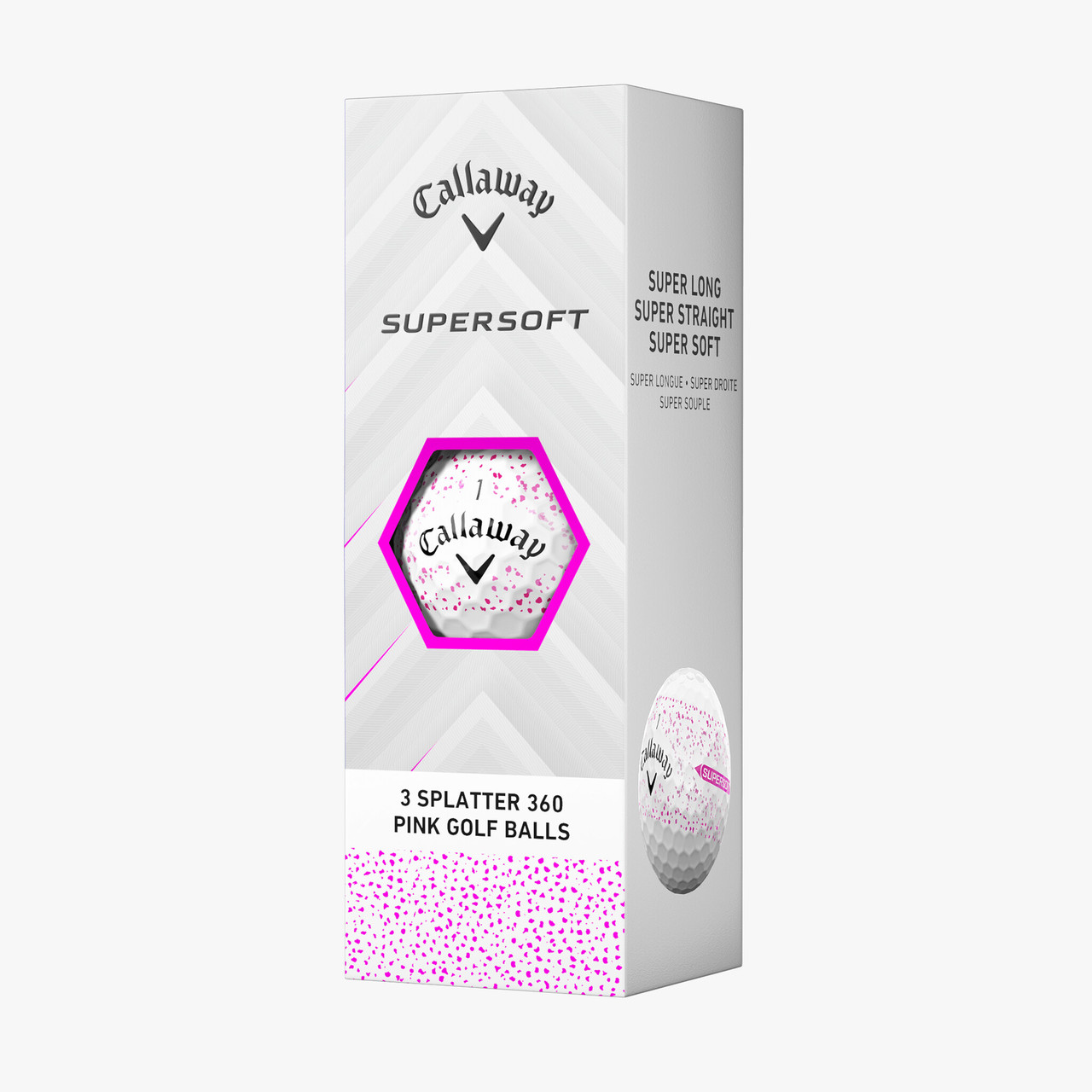 Callaway Supersoft Splatter 360 Golf Balls - Soft Feel & Alignment