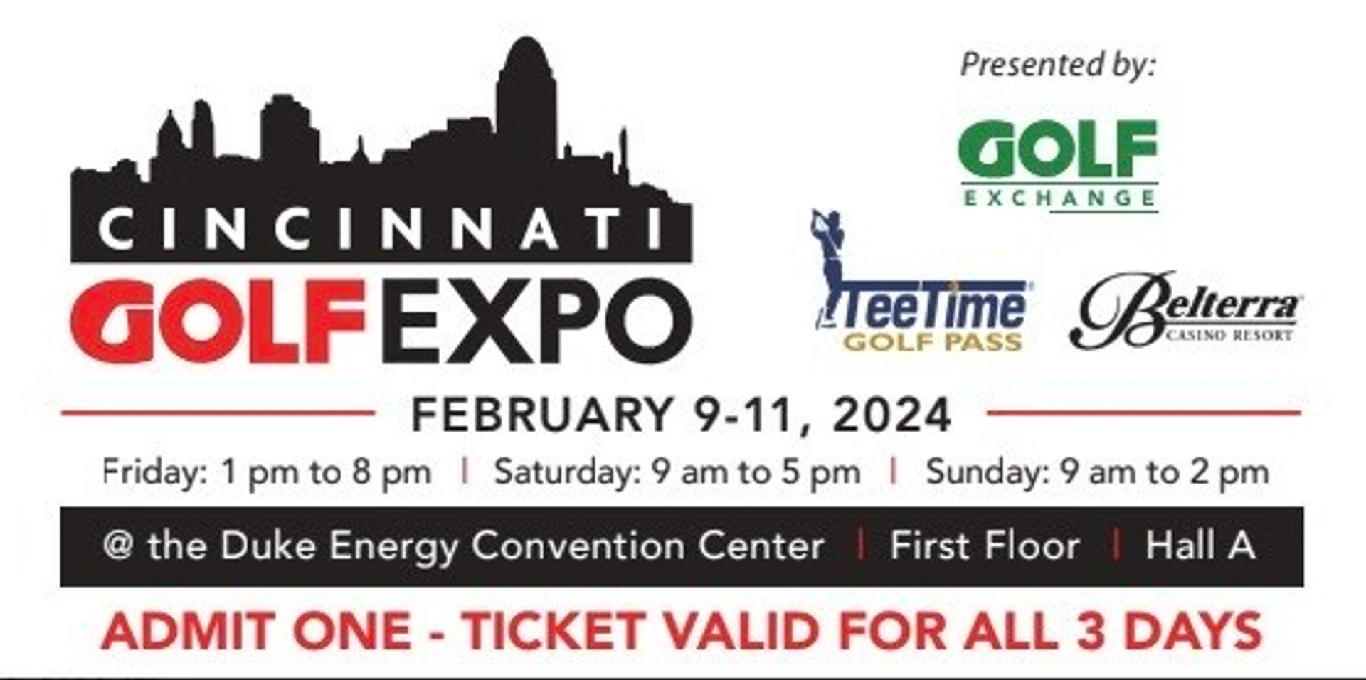 2024 Cincinnati Expo Ticket Golf Exchange