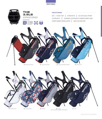 Sun Mountain 2024 3.5 LS Stand Bag - Lightweight 3.8 lbs, 8