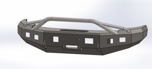 BUMPER WITH BULL BAR FOR GMC 2011-2014, 2500-3500