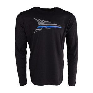 Long Sleeve Thin Blue Line T-Shirt