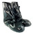 Pair of black Avon Protection EXOSKIN-B1 High Traction CBRN Boots with three quick-release straps on each boot