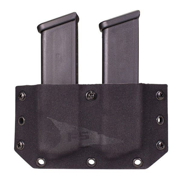 Pistol Belt Mounted Double Magazine Pocket