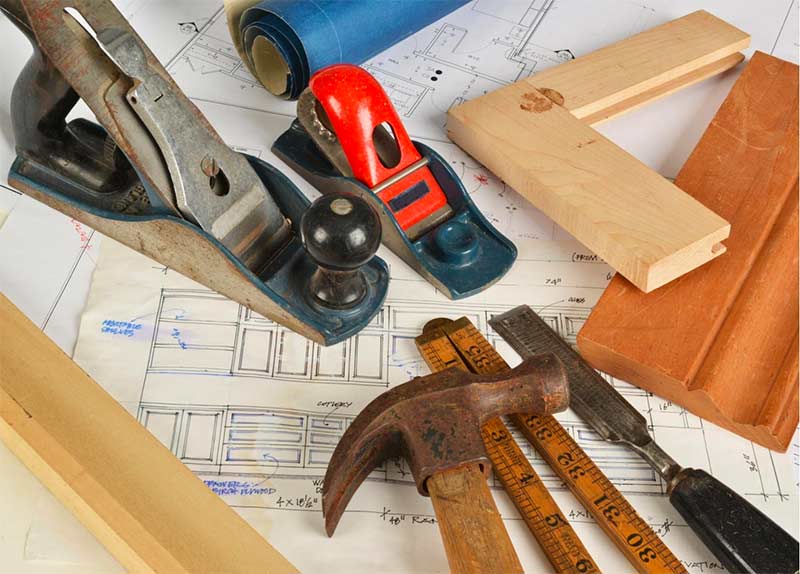 tools on workbench