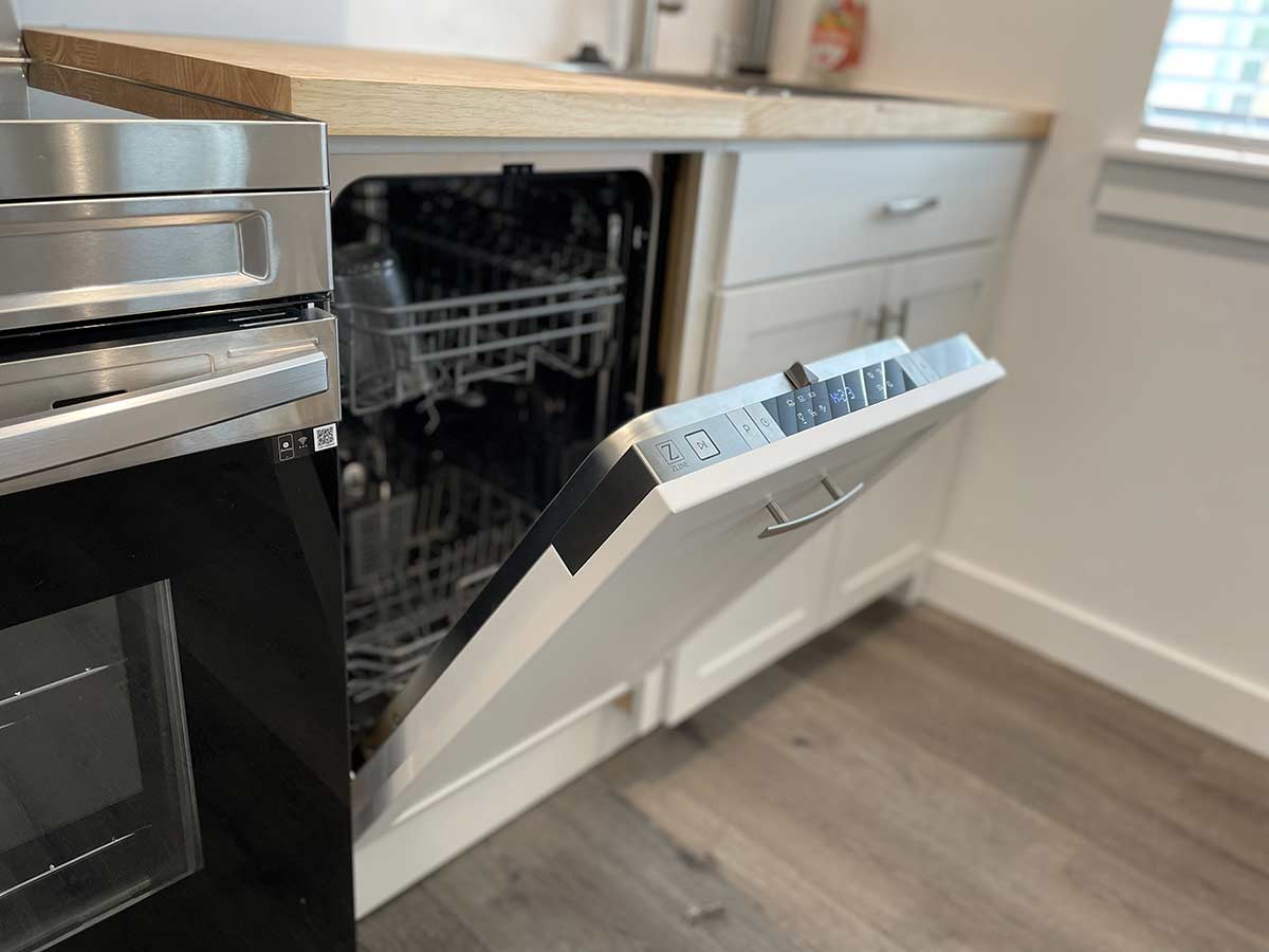 Fresh White Dishwasher End Panel