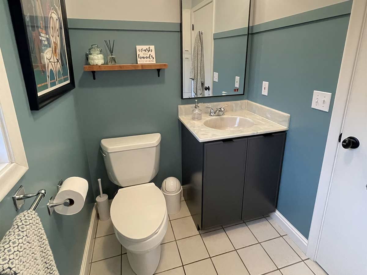 Tiny Bathroom Vanity Refacing