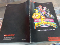 Mighty Morphin Power Rangers Super Nintendo SNES MANUAL ONLY