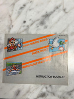 Super Mario Bros Duck Hunt and Track Meet NES Manual Only