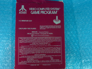 Miniature Golf Atari 2600 Boxed Used