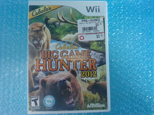 Cabela's Big Game Hunter 2012 Wii Used