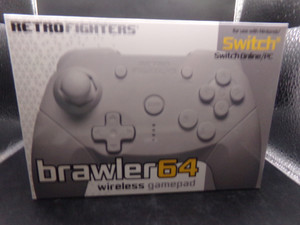Retro Fighters Brawler 64 Wireless Bluetooth Controller for Switch/PC (White)