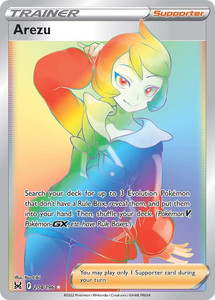 Pokemon Lost Origin 204/196 - Arezu (Rainbow) - Full Art Secret Rare(LP)