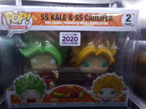 Dragon Ball Z Funimation Exclusive Super Saiyan Kale & Caulifla 2 Pack Funko Pop