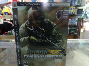 SOCOM U.S. Navy Seals Confrontation With Official Sony Bluetooth Headset Playstation 3 PS3 NEW