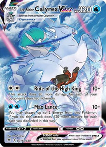 Pokemon Astral Radiance TG15/TG30 - Ice Rider Calyrex VMAX - Trainer Gallery Full Art (LP)