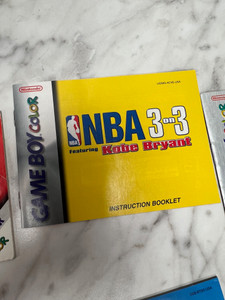 NBA 3-on-3 featuring Kobe Bryant Game Boy Color Manual only