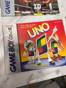 Uno Game Boy Color Manual only