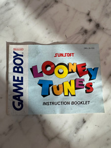 Looney Tunes GameBoy Manual only