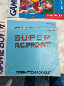 Super RC Pro-AM Gameboy manual only