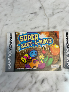 Super Bust-a-Move Gameboy Advance manual only