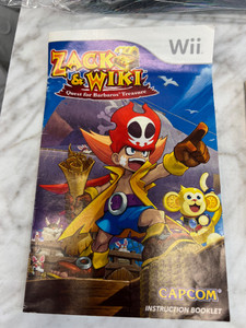 Zack & Wiki Wii Manual Only Nintendo Wii
