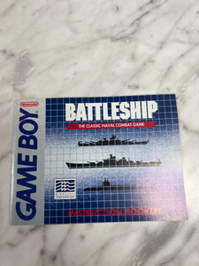 Battleship Game Boy Manual Only