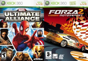 Forza Motorsport 2 and Marvel Ultimate Alliance Combo Pack Xbox 360 Used