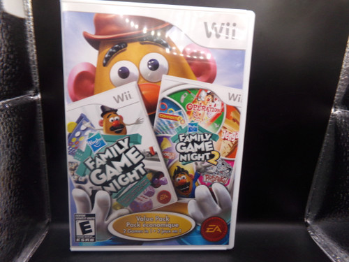 Hasbro Family Game Night & Hasbro Family Game Night 2 Value Pack Wii Used
