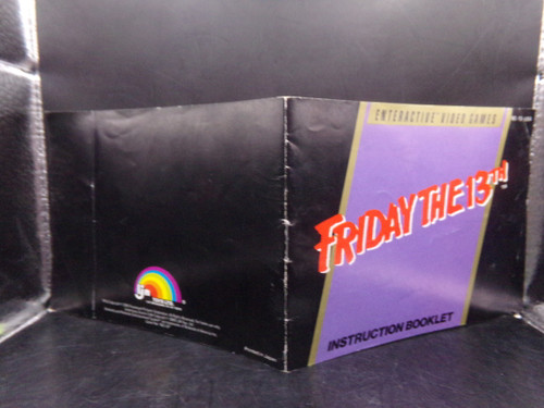 Friday the 13th Nintendo NES MANUAL ONLY