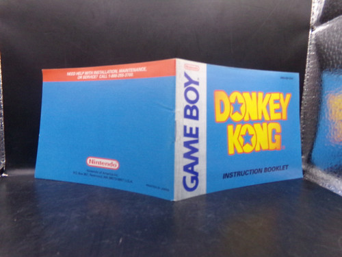 Donkey Kong Original Game Boy MANUAL ONLY WITH SUPER GAME BOY MANUAL