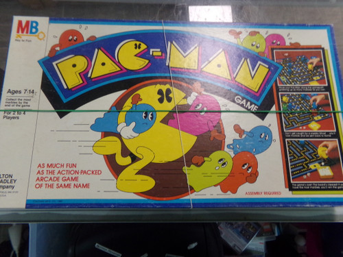 Milton Bradley Pac-Man Board Game Used