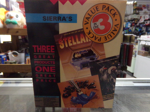 Sierra's 3 In One Value Pack (Oil's Well, Stellar 7, Fire Hawk) PC Used