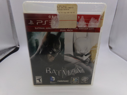Batman Arkham Asylum / Batman Arkham City Dual Pack Playstation 3 PS3 Used