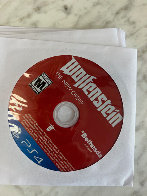 Wolfenstein the New Order PS4 Playstation 4 loose disc only
